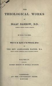 Cover of: Theological works by Isaac Barrow