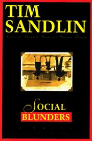 Cover of: Social blunders by Tim Sandlin