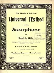 Cover of: Universal method for the saxophone ... by Paul de Ville