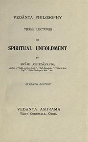 Cover of: Vedânta philosophy by Abhedananda Swami