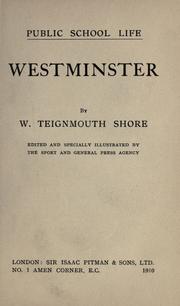Cover of: Westminster by W. Teignmouth Shore