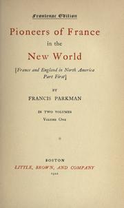 Cover of: works of Francis Parkman.