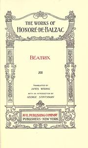 Cover of: The works of Honoré de Balzac... by Honoré de Balzac