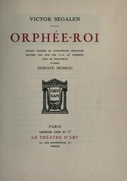 Cover of: Orphée-roi.: Ed. décorée de compositions originales gravées sur vois par G.-D. de Monfreid; avec un front. d'après Gustave Moreau.