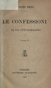 Cover of: Le confessioni di un ottuagenario