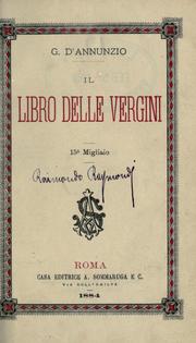 Il libro delle vergini by Gabriele D'Annunzio