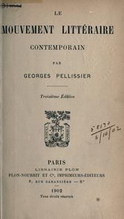 Cover of: mouvement littéraire contemporain.