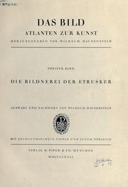 Cover of: Bildnerei der Etrusker