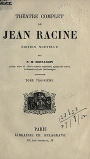 Cover of: Théâtre complet. by Jean Racine