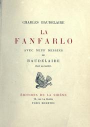 Cover of: La  Fanfarlo by Charles Baudelaire