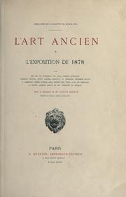 Cover of: L' art ancien à l'Exposition de 1878 by Louis Gonse