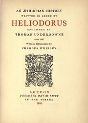 Cover of: Æthiopian history written in Greek by Heliodorus