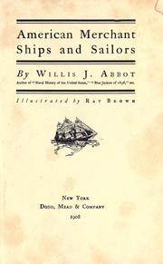 Cover of: American merchant ships and sailors