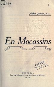 Cover of: En Mocassins. by Arthur Guindon