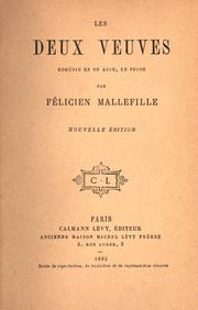 Cover of: deux veuves, comédie en un acte, en prose.
