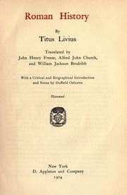 Cover of: Roman history by Titus Livius