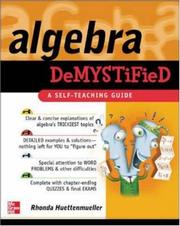 Cover of: Algebra Demystified