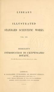 Cover of: Introduction to cryptogamic botany