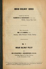 Cover of: Indian railway policy