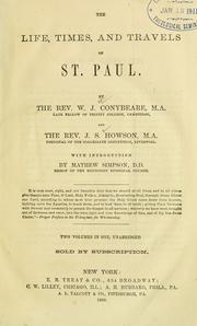 Cover of: The life, times, and travels of St. Paul