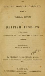 Cover of: The entomological cabinet