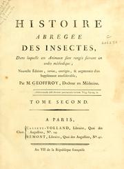 Cover of: Histoire abrégée des insectes by Geoffroy M.