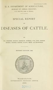 Cover of: Special report on diseases of cattle