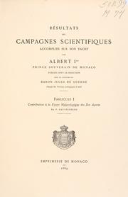 Cover of: Résultats des campagnes scientifiques accomplies sur son yacht by Albert I Prince of Monaco