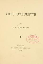 Cover of: Ailes d'alouette