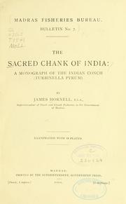 Cover of: The sacred chank of India: a monograph of the Indian conch (Turbinella pyrum)