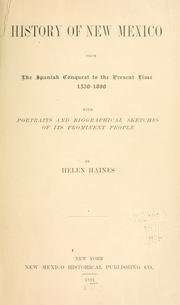 Cover of: History of New Mexico by Helen Haines
