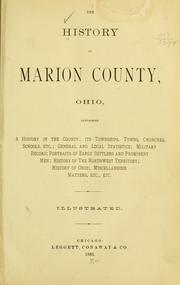 Cover of: The history of Marion County, Ohio by 