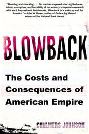 Cover of: Blowback: The Costs and Consequences of American Empire