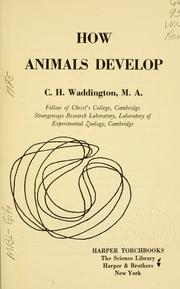 Cover of: How animals develop.