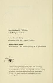 Cover of: The process of evolution