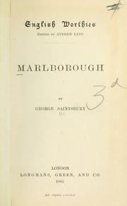 Cover of: Marlborough.