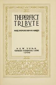 Cover of: The perfect tribute.