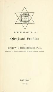 Cover of: Qirqisāni studies