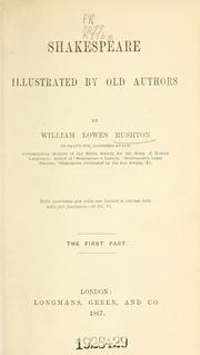 Cover of: Shakespeare illustrated by old authors