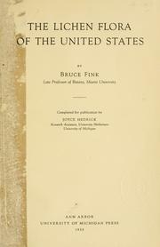 Cover of: The lichen flora of the United States