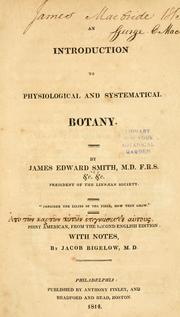 Cover of: An introduction to physiological and systematical botany ... by Sir James Edward Smith
