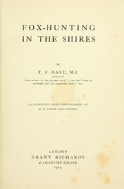 Cover of: Fox-hunting in the shires