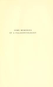 Cover of: Some memories of a palaeontologist