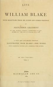 Cover of: Life of William Blake by Alexander Gilchrist