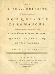 Cover of: The life and exploits of the ingenious gentleman Don Quixote de la Mancha.