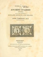 Cover of: An historical account of the ancient Culdees of Iona, and of their settlements in Scotland, England, and Ireland. by John Jamieson