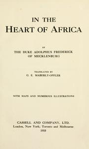 Cover of: In the heart of Africa