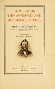Cover of: A week on the Concord and Merrimack Rivers