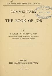 Cover of: Commentary on the book of Job
