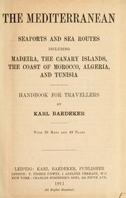 Cover of: The Mediterranean by Karl Baedeker (Firm)